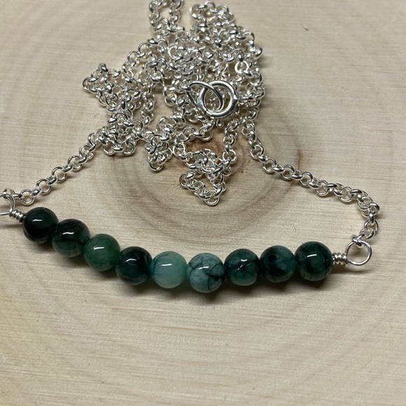 Emerald Gemstone Necklace - Picture 2 of 3